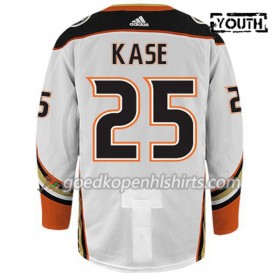 Anaheim Ducks KASE 25 Adidas Wit Authentic Shirt - Kinderen